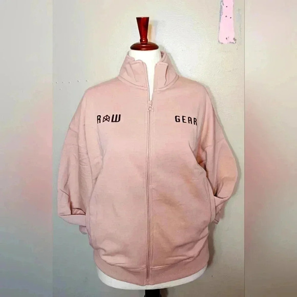 raw gear Tops - Raw Gear for the people light pink women's small hoodie